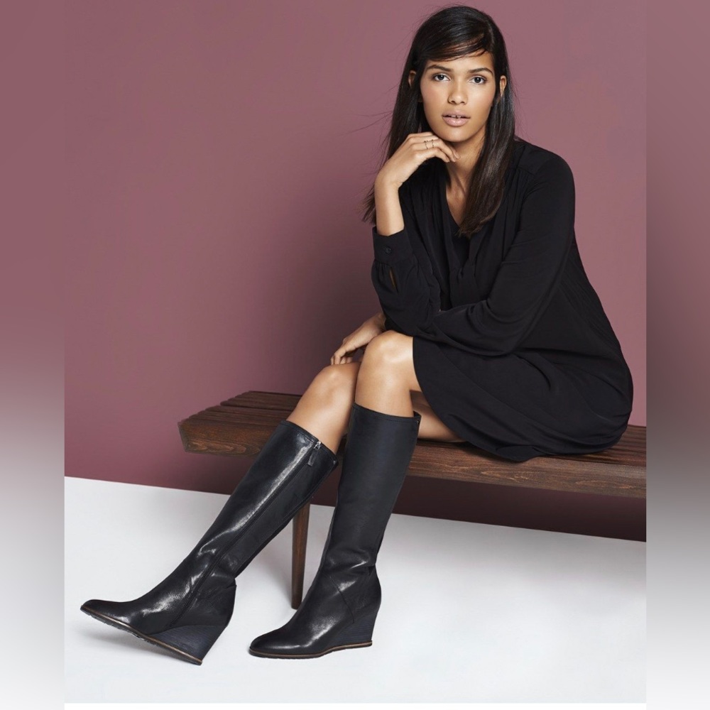 Franco Sarto Wedge Heel Boots, Size 9. Quality construction.